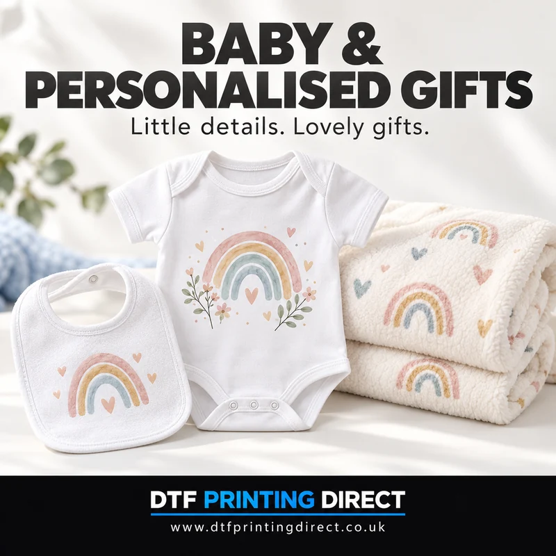 Baby & personalised gifts — illustrative product examples
