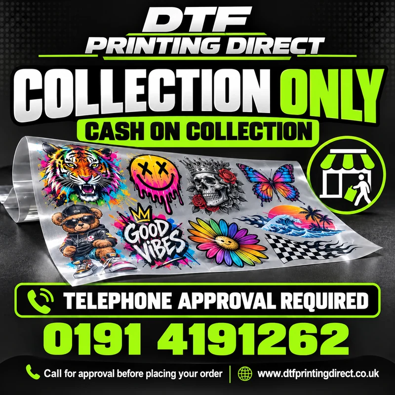 DTF Preorder — Cash on Collection — DTF Printing Direct