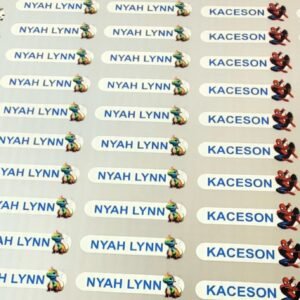 pop out Kids Clothing Labels, Iron on Name Tags, Iron on Labels for School and Nursery