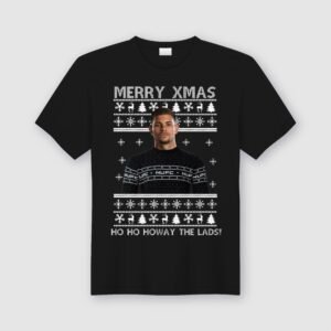 Newcastle Black and white any player xmas tshirt