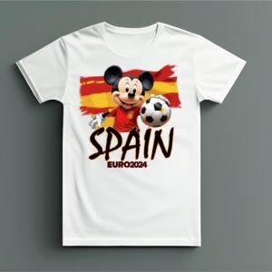 Spain mickey  euro 2024 childrens tshirt