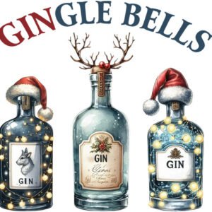 Gingle bells 16oz UVDTF Tumbler Wrap