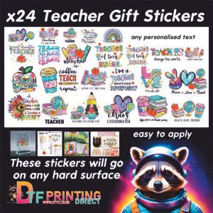x24 80mml teacher gift uvdtf stickers perfect for mugs glasses gift