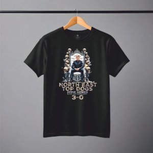 Newcastle top dogs eddie howe watercolour black tshirt