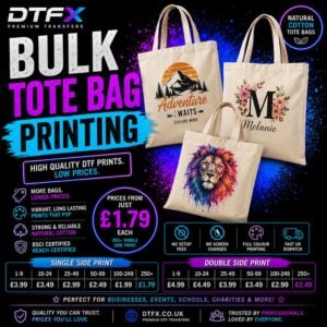 Bulk personalised tote bags company logos
