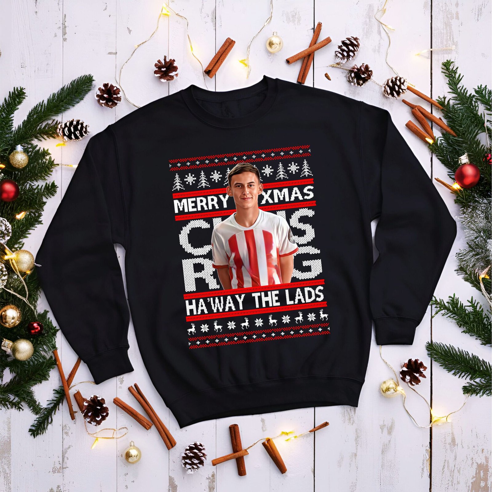 Sunderland Chris Rigg Christmas Jumper – Kids & Adults