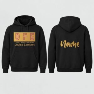 Dance Fusion Extreme Black Club Hoodie – main garment view