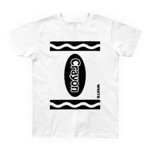 crayon outfit fancy dress funny white adults tshirt