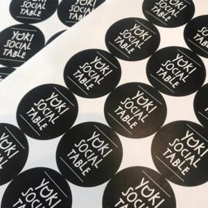 x200 40mml circle stickers any design Stickers-labels pre cut Waterpoof