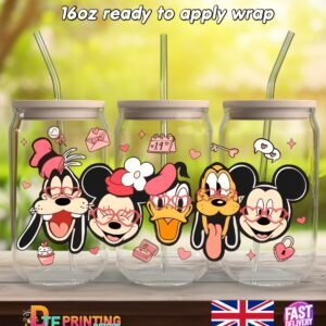 donald and friends love uvdtf libby cup sticker