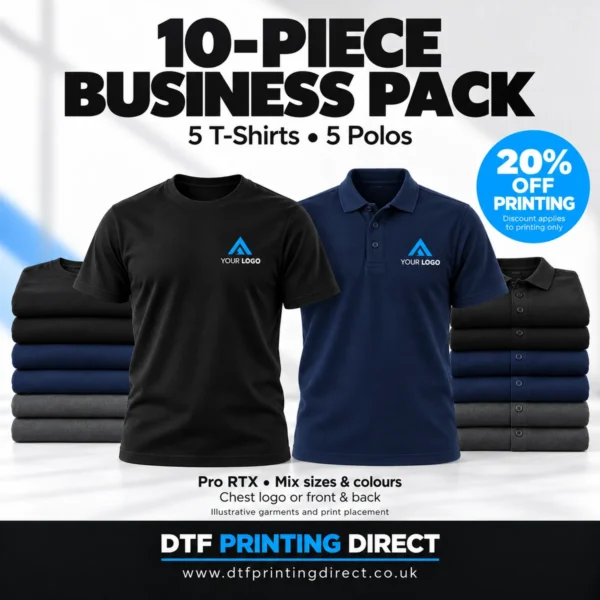 Pro RTX 10-Piece Printed Workwear Business Pack — illustrative garments