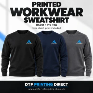 Pro RTX RX301 Printed Workwear Sweatshirt — illustrative print placement