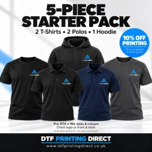 Pro RTX 5-Piece Printed Workwear Starter Pack — illustrative print placement