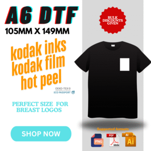 Dtf A6 105mml x 148mml Size ready to press images