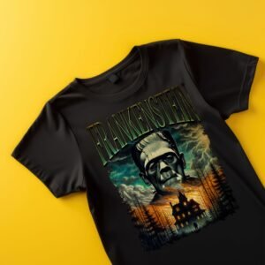Frankenstein horror lover  dtf black adults kids tshirt