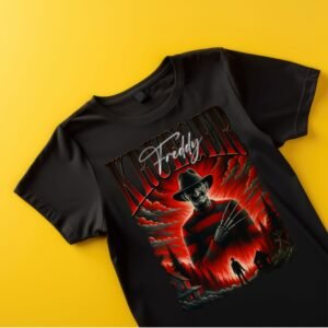 Freddy Krueger horror lover  dtf black adults kids tshirt