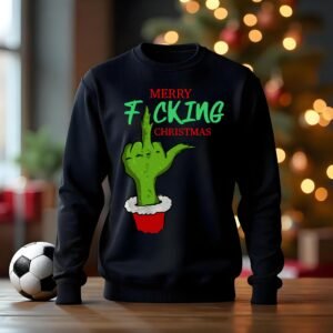 Grinch Merry Ficking Christmas Jumper – Kids & Adults