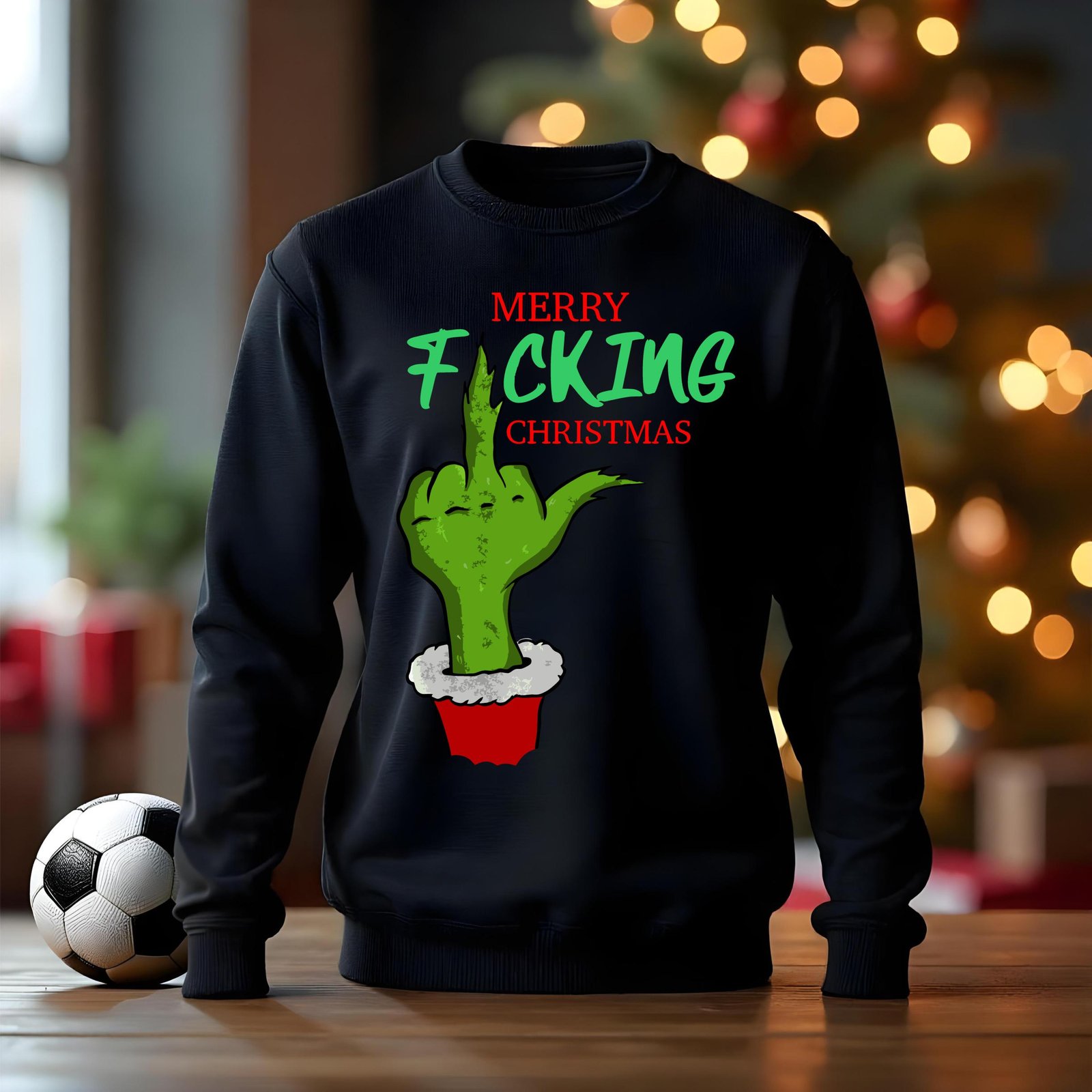 Grinch Merry Ficking Christmas Jumper – Kids & Adults