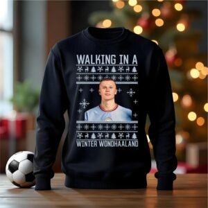 Haaland manchester xmas jumper