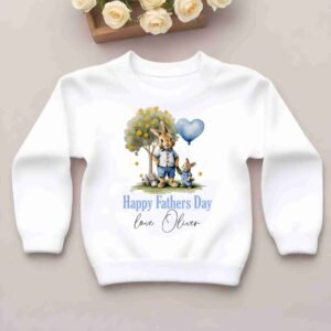 Peter rabbit happy fathers day/Birthday Personalised Ready to press dtf print