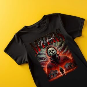 michael myers  horror lover  dtf black adults kids tshirt