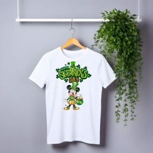 minnie st patricks day white kids adults tshirt