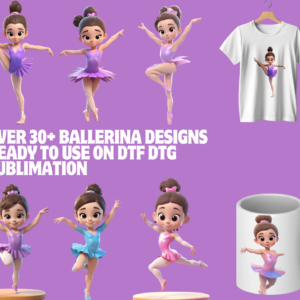 Ballerinas- PNG File - Sublimation - UV/DTF - Digital Download perfect for uvdtf dtf