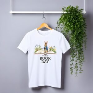 peter rabbit World book day kids adults white tshirt