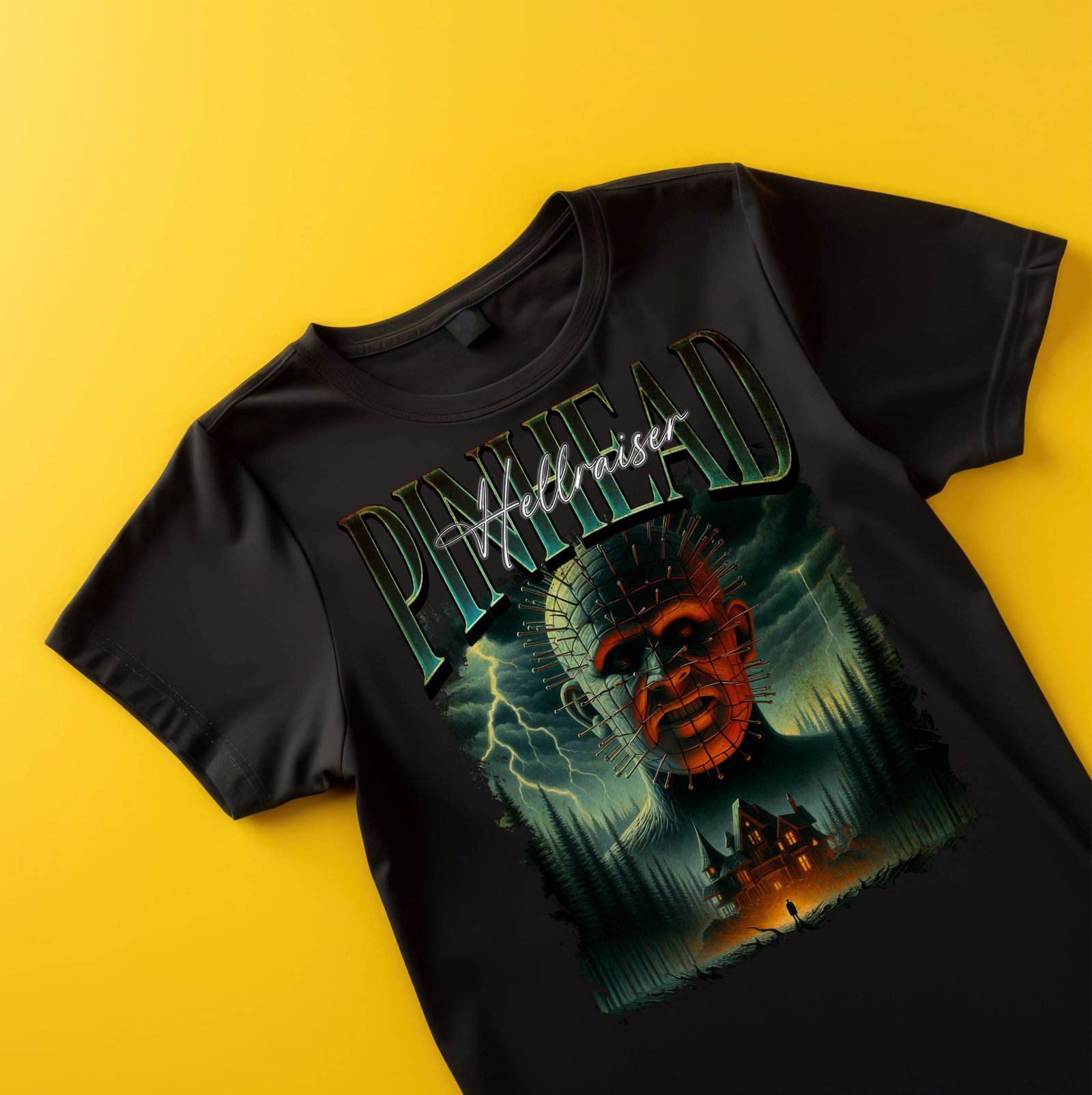 pinhead hellraiser horror lover dtf black adults kids tshirt