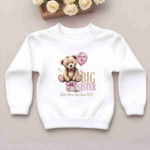 Promoted to Big Sister  Personalised Ready to press dtf print