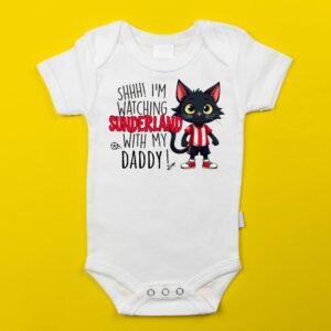 shhh im watching sunderland with my daddy funny football vest supporters gift