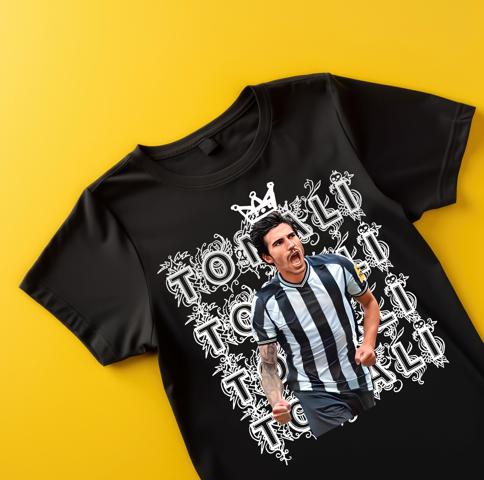 Tonali Newcastle Tattoo design black adult kids tshirt