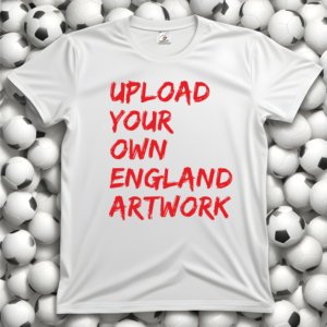 upload your own artwork england euro 2024 white unisex tshirt