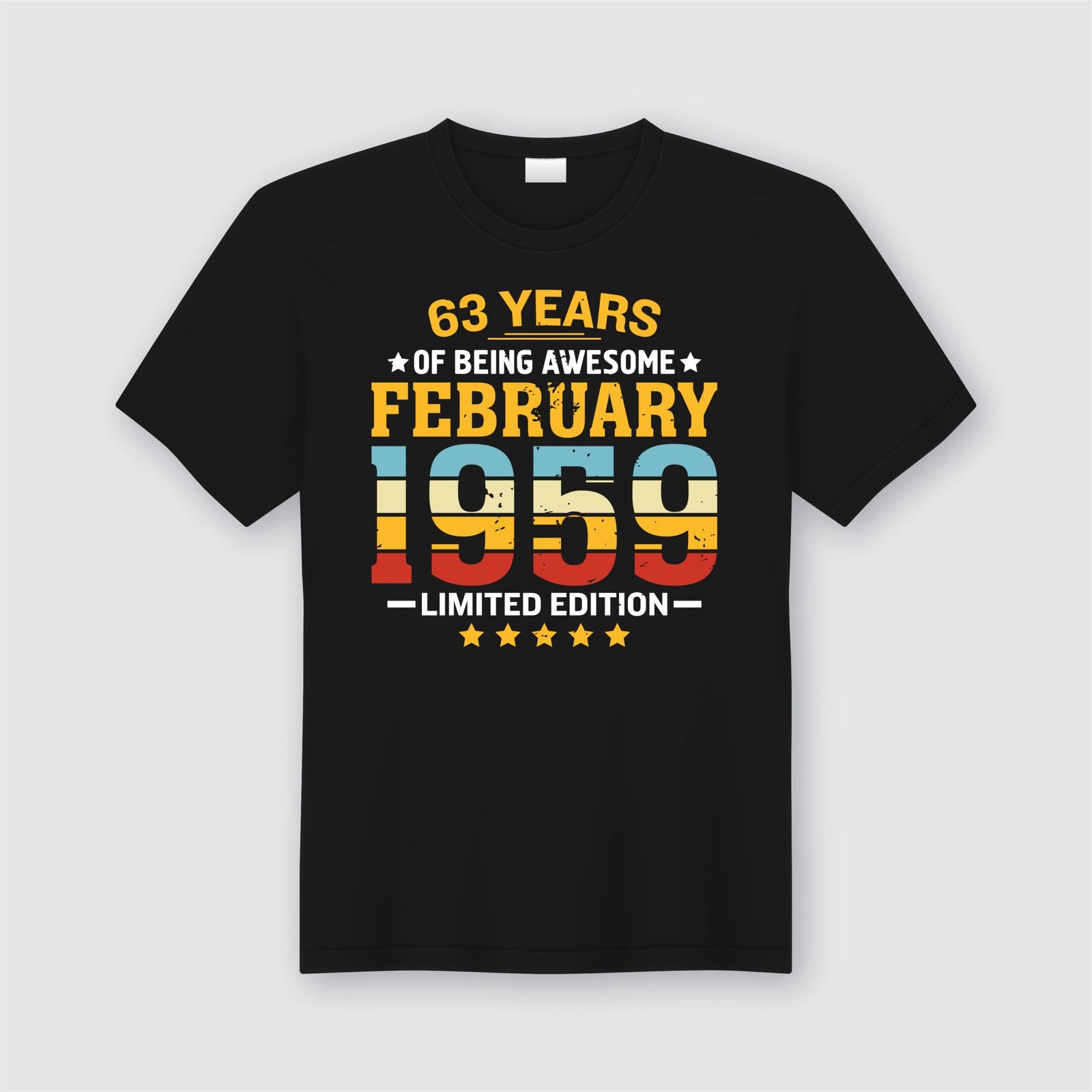 years of being awesome tshirt personalised birthday black adults  tshirt